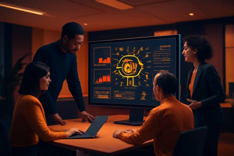 Salário de profissional de inteligência artificial com gráfico de remuneração